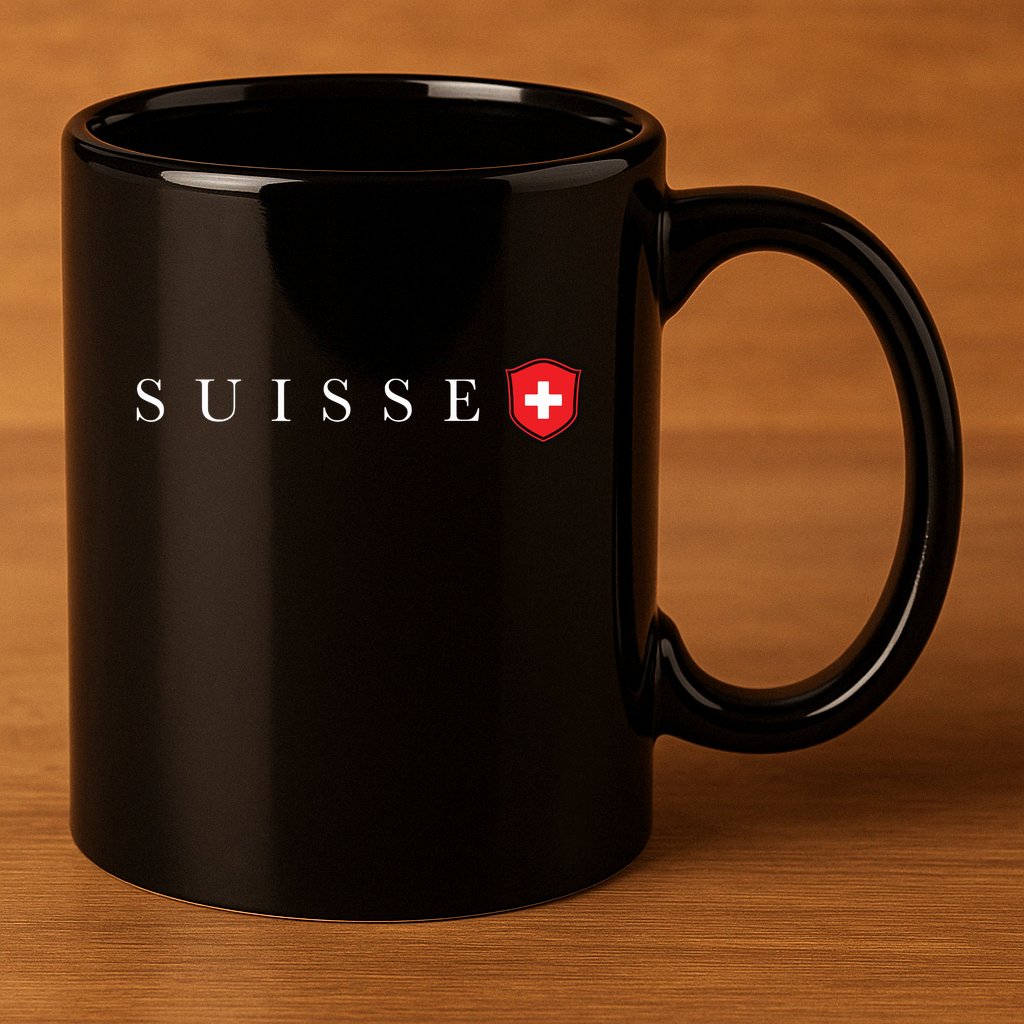 Switzerland Swiss Emblem Suisse 11oz C Handle Ceramic Mug