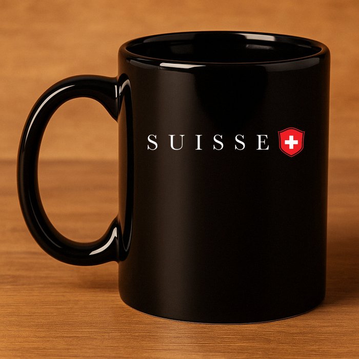 Switzerland Swiss Emblem Suisse 11oz C Handle Ceramic Mug