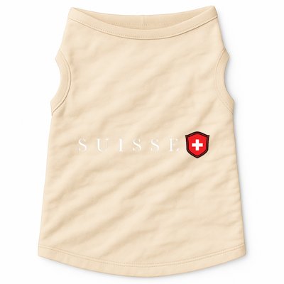 Switzerland Swiss Emblem Suisse Doggie Tank