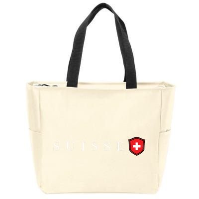 Switzerland Swiss Emblem Suisse Zip Tote Bag