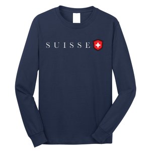 Switzerland Swiss Emblem Suisse Long Sleeve Shirt