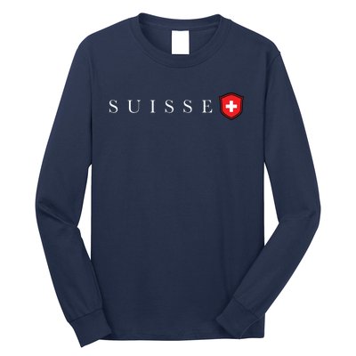 Switzerland Swiss Emblem Suisse Long Sleeve Shirt