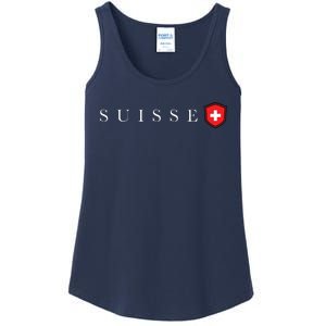 Switzerland Swiss Emblem Suisse Ladies Essential Tank