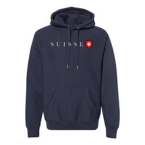 Switzerland Swiss Emblem Suisse Premium Hoodie