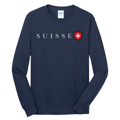 Switzerland Swiss Emblem Suisse Tall Long Sleeve T-Shirt