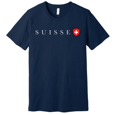 Switzerland Swiss Emblem Suisse Premium T-Shirt