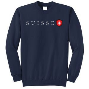 Switzerland Swiss Emblem Suisse Tall Sweatshirt