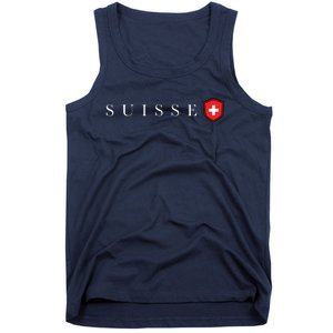 Switzerland Swiss Emblem Suisse Tank Top