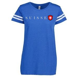 Switzerland Swiss Emblem Suisse Enza Ladies Jersey Football T-Shirt