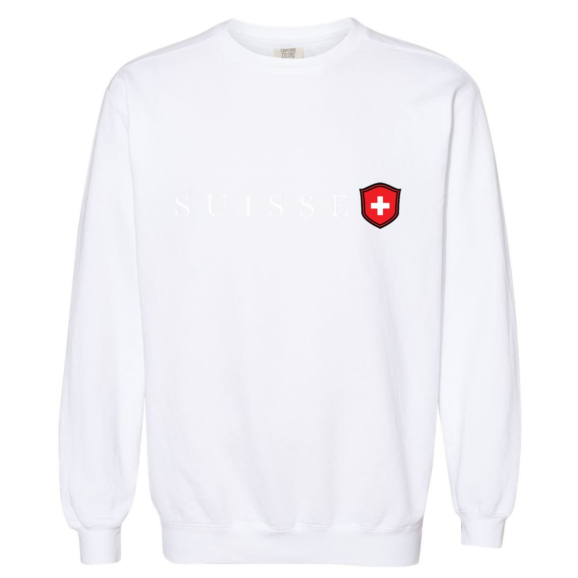 Switzerland Swiss Emblem Suisse Garment-Dyed Sweatshirt