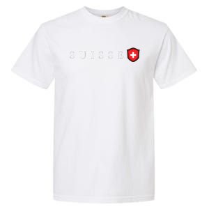 Switzerland Swiss Emblem Suisse Garment-Dyed Heavyweight T-Shirt