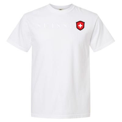 Switzerland Swiss Emblem Suisse Garment-Dyed Heavyweight T-Shirt