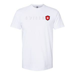 Switzerland Swiss Emblem Suisse Softstyle CVC T-Shirt