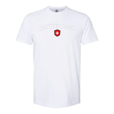 Switzerland Swiss Emblem Softstyle CVC T-Shirt