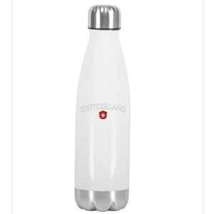 Switzerland Swiss Emblem Stainless Steel Insulated Water Bottle