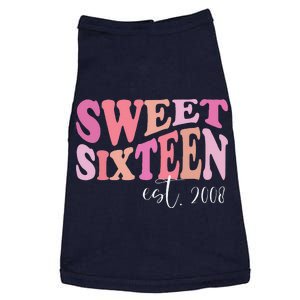 Sweet Sixteen Est 2008 Cute Birthday For Daughter Doggie Tank