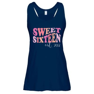 Sweet Sixteen Est 2008 Cute Birthday For Daughter Ladies Essential Flowy Tank