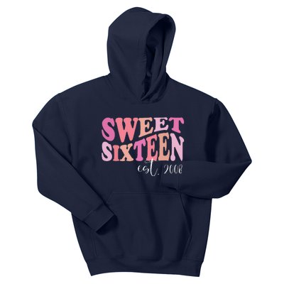 Sweet Sixteen Est 2008 Cute Birthday For Daughter Kids Hoodie