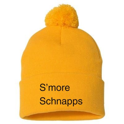 SMore Schnapps EveryoneS Favorite Beverage Pom Pom 12in Knit Beanie
