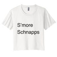 SMore Schnapps EveryoneS Favorite Beverage Women's Crop Top Tee