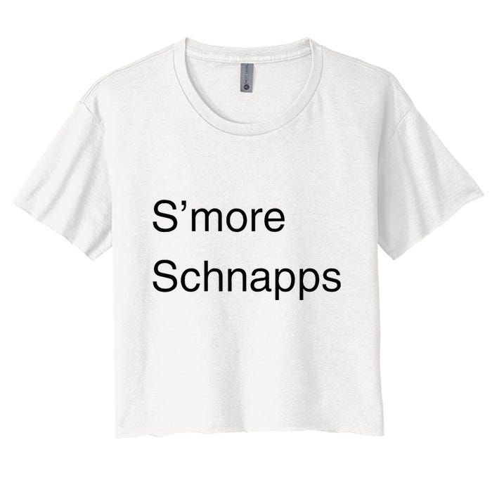 SMore Schnapps EveryoneS Favorite Beverage Women's Crop Top Tee