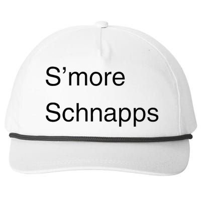 SMore Schnapps EveryoneS Favorite Beverage Snapback Five-Panel Rope Hat