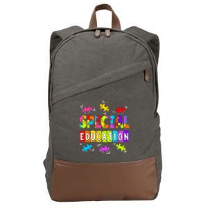 Spead Special Education Teacher Funny Gift Cotton Canvas Backpack