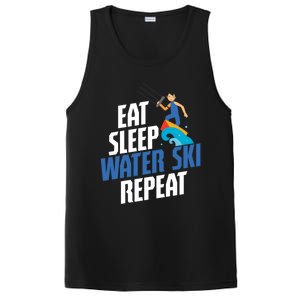 Skier Surfer Eat Sleep Water Ski Waterski Wakeboarding Great Gift PosiCharge Competitor Tank