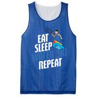 Skier Surfer Eat Sleep Water Ski Waterski Wakeboarding Great Gift Mesh Reversible Basketball Jersey Tank