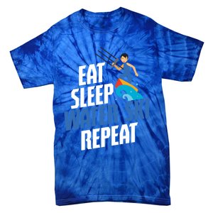 Skier Surfer Eat Sleep Water Ski Waterski Wakeboarding Great Gift Tie-Dye T-Shirt