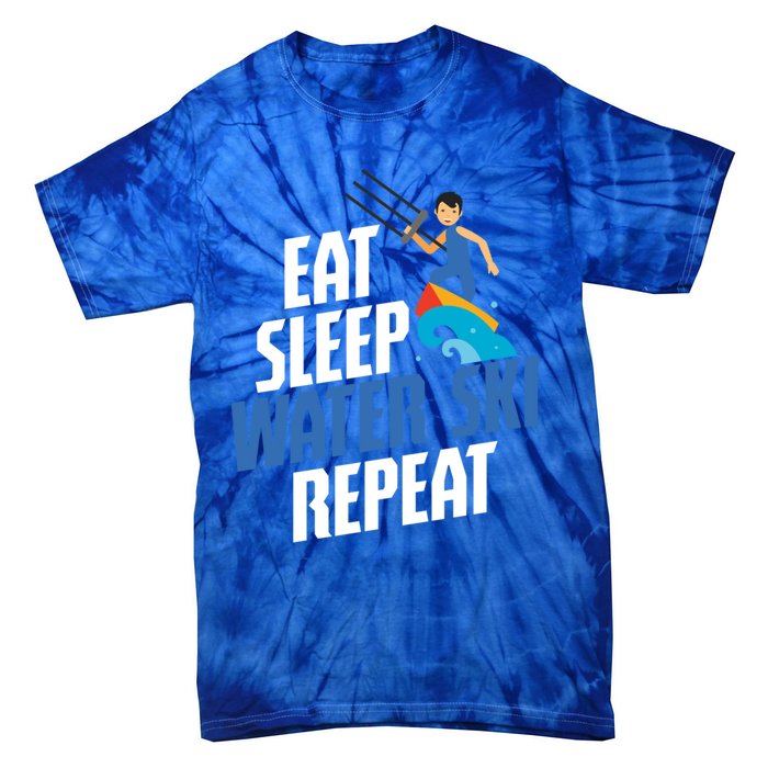 Skier Surfer Eat Sleep Water Ski Waterski Wakeboarding Great Gift Tie-Dye T-Shirt