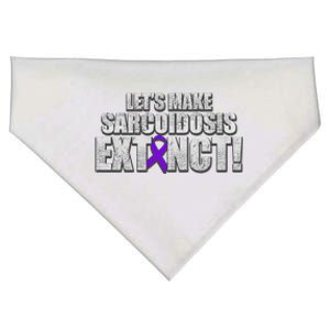 Sarcoidosis Survivor Extinction Awareness Warrior Gift USA-Made Doggie Bandana