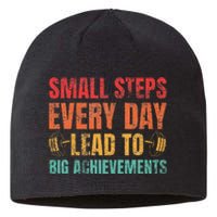 Small Steps Every Day Lead To Big Achievements Sustainable Beanie