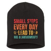 Small Steps Every Day Lead To Big Achievements Short Acrylic Beanie