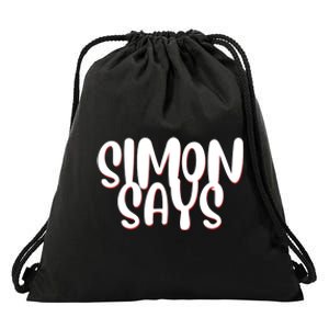 Simon Says Funny Drawstring Bag