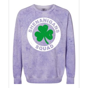 Shenanigans Squad Funny St PatrickS Day Party Colorblast Crewneck Sweatshirt