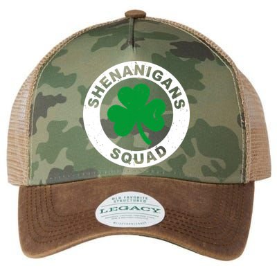 Shenanigans Squad Funny St PatrickS Day Party Legacy Tie Dye Trucker Hat