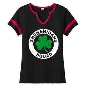 Shenanigans Squad Funny St PatrickS Day Party Ladies Halftime Notch Neck Tee