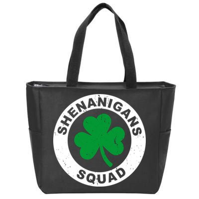 Shenanigans Squad Funny St PatrickS Day Party Zip Tote Bag
