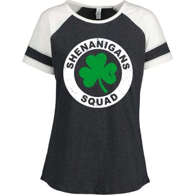 Shenanigans Squad Funny St PatrickS Day Party Enza Ladies Jersey Colorblock Tee