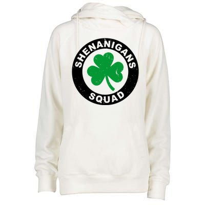 Shenanigans Squad Funny St PatrickS Day Party Womens Funnel Neck Pullover Hood