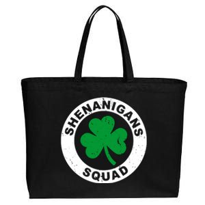 Shenanigans Squad Funny St PatrickS Day Party Cotton Canvas Jumbo Tote