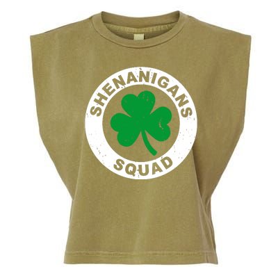 Shenanigans Squad Funny St PatrickS Day Party Garment-Dyed Women's Muscle Tee