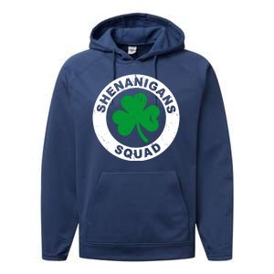 Shenanigans Squad Funny St PatrickS Day Party Performance Fleece Hoodie