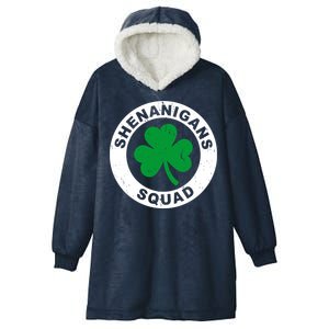 Shenanigans Squad Funny St PatrickS Day Party Hooded Wearable Blanket