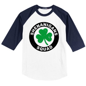 Shenanigans Squad Funny St PatrickS Day Party Baseball Sleeve Shirt