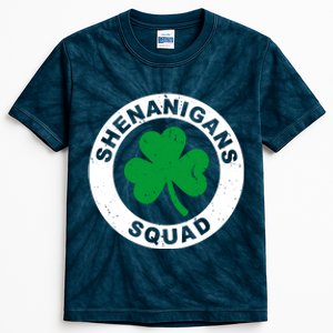 Shenanigans Squad Funny St PatrickS Day Party Kids Tie-Dye T-Shirt