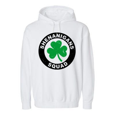 Shenanigans Squad Funny St PatrickS Day Party Garment-Dyed Fleece Hoodie
