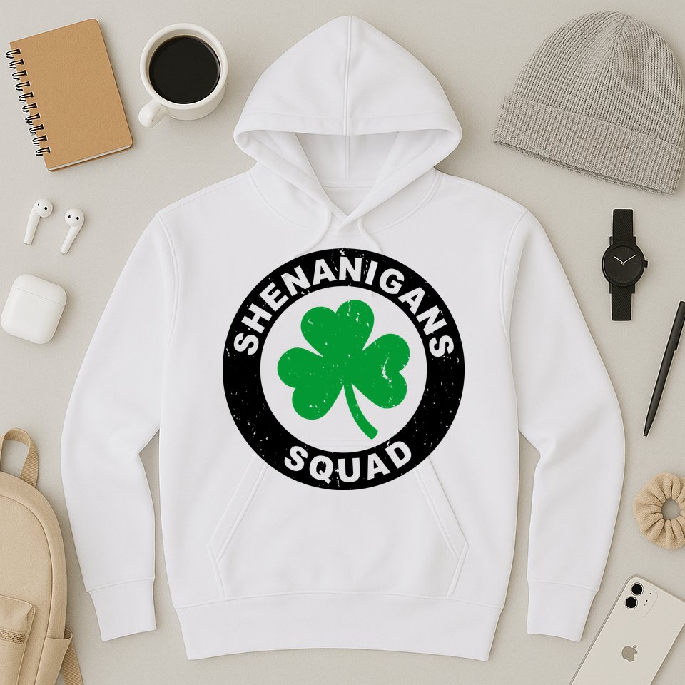 Shenanigans Squad Funny St PatrickS Day Party Hoodie