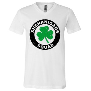 Shenanigans Squad Funny St PatrickS Day Party V-Neck T-Shirt